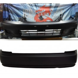 Kit para-choques sem frisos para Honda civic 99-01 3 portas / hatchback look EK9 em pl&aacute;stico (para-choques frontal + traseiro)
