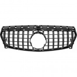 Grelha frontal em preto piano brilhante para Mercedes CLA C117 2013-2019 Panamericana / GT-R LOOK em pl&aacute;stico ABS