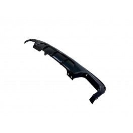 Difusor / Lip / Spoiler BMW F10 / F11 2010 - 2017 M-Performance Dupla Saida em preto piano brilhante em pl&aacute;stico ABS