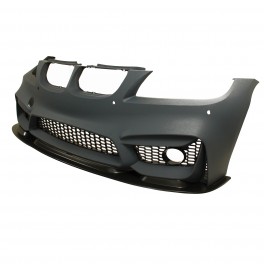 Para-Choques Frontal BMW E90, E91 LCI 08-11 Em Plastico Look M4 com fura&ccedil;&atilde;o para sensores, lava far&oacute;is e far&oacute;is de nevoeiro