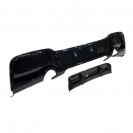 Difusor em preto piano brilhante para BMW serie 1 F20 / F21 2010-2014 PRE LCI M-performance Dupla Saída em plástico ABS