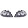 Faróis frontais para Seat Ibiza 6L 2002-2008 Fundo preto