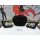 Kit 3 Grelhas (Frontal e laterais) em favo de mel para Seat Ibiza 6L 2002-2008 tipo Cupra em plástico