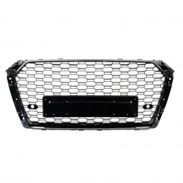 Grelha frontal AUDI A4/S4 B9 15-19 RS4 look em preto brilhante