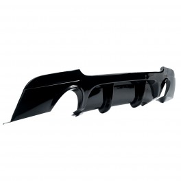 Difusor / Lip / Spoiler BMW E92 / E93 2006 - 2013 M-Performance Dupla Saida em preto piano brilhante em pl&aacute;stico ABS
