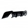 Difusor / Lip / Spoiler BMW E92 / E93 2006 - 2013 M-Performance Dupla Saida em preto piano brilhante em plástico ABS