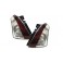 Faróis / farolins tipo lexus em leds para SUZUKI SWIFT 05.05-10 vermelho / cromado