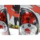 Faróis / farolins tipo lexus em para Opel Corsa B 5 portas Fundo Preto