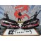 Faróis frontais full Led com pisca dinâmico e welcome light para Volkswagen Golf 7 12-17 Look 7,5 com risca vermelha