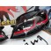 Faróis frontais full Led com pisca dinâmico e welcome light para Volkswagen Golf 7 12-17 Look 7,5 com risca vermelha