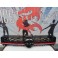 Grelha frontal com espaço para símbolo em preto piano brilhante com risca vermelha para VW golf 7 12-17 GTI LOOK em plástico ABS