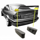 Acrescentos / altura / aumento para Aileron traseiro em preto piano brilhante para BMW E36 2 / 4 portas M3 Look em plástico ABS