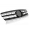 Grelha frontal em cromado e preto piano brilhante para MERCEDES Classe C W203 de 00-07 em plástico Sport LOOK
