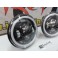 Faróis FULL LED CREE de 7" Angel eyes e pisca em led para Hummer, Jeep Wrangler JK TJ LJ, Land Rover Defender