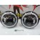 Faróis FULL LED CREE de 7" Angel eyes e pisca em led para Hummer, Jeep Wrangler JK TJ LJ, Land Rover Defender