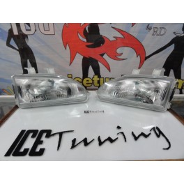 Far&oacute;is frontais com luz branca 5000k Honda civic 92-95 4 portas EG8, EG9, EH8, EH9