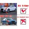Grelhas faróis nevoeiro Audi A5 8T Coupe Sportback Cabriolet  07-11 RS LOOK em preto piano brilhante ( para-choques SLINE e S5)