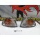 Pisca frontal HONDA CIVIC 92-95 2/3 Portas fundo cristal/branco EG3, EG4, EG5, EG6, EJ1, EJ2