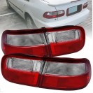 Faróis / farolins JDM look para Honda Civic 92-95 2 / 4 portas red / white (vermelho e branco).