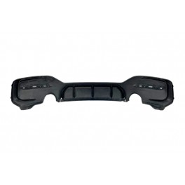 Difusor em preto piano brilhante para BMW serie 1 F20 / F21 2015-2019 LCI M-Competition Dupla Sa&iacute;da em pl&aacute;stico ABS