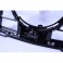 Grelha frontal com suporte de símbolo para Mercedes Classe C W206 +2021 GT-R / Panamericana LOOK em preto brilhante