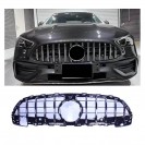 Grelha frontal com suporte s&iacute;mbolo para Mercedes Classe C W206 +2021 GT-R / Panamericana LOOK preto piano brilhante e cromado