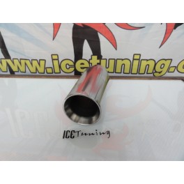 Ponteiras De Escape universal 100% inox Redonda 76mm X 176MM