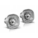 Piscas laterais + l&acirc;mpadas cromadas para Audi A3 8L, A4 B5, A8, Seat Ibiza 99-00, Cordoba 6k2 99-03 fundo cromado