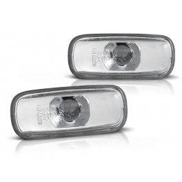 Piscas laterais / far&oacute;is / farolins + l&acirc;mpadas cromadas para Audi a3 8L, A2, A4 B5, A6 C5, A8, TT fundo cristal