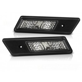 Piscas laterais / far&oacute;is / farolins + l&acirc;mpadas cromadas para BMW E36 91-96 fundo smoke