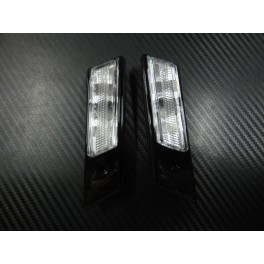 Piscas laterais / far&oacute;is / farolins + l&acirc;mpadas cromadas para BMW E36 91-96 fundo Cristal