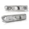 Piscas laterais / faróis / farolins fundo cromado + lâmpadas cromadas para BMW E46 98-01, E46 COUPE / CABRIO 98-06, E46 COMPACT