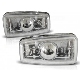 Piscas laterais em cristal + l&acirc;mpadas cromadas para  Peugeot 406