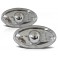 Piscas laterais + lâmpadas cromadas para PEUGEOT 206, 107, 607, 307, 407, CITROEN C2, C3, C5, PICASSO, XSARA fundo cristal.
