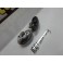 Piscas laterais + lâmpadas cromadas para Ford Transit +96, KA +96, Mondeo 93-00, Fiesta 89-98, Escort 90-95 fundo preto / Smoke
