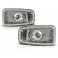Piscas laterais / faróis / farolins+ lâmpadas cromadas para Peugeot 106 +96, 306 +97, Partner 96-02 fundo cristal