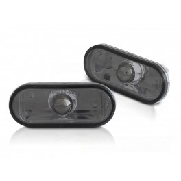 Piscas laterais + l&acirc;mpadas cromadas para Seat Alhambra, Cordoba, Variant, Vario, Exeo, Inca, Altea, Altea XL fundo Smoke