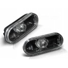 Piscas laterais + lâmpadas cromadas para Seat Alhambra, Cordoba, Variant, Vario, Exeo, Inca, Altea, Altea XL fundo preto