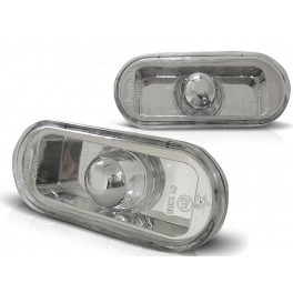 Piscas laterais + l&acirc;mpadas cromadas para Seat Alhambra, Cordoba, Variant, Vario, Exeo, Inca, Altea, Altea XL fundo cristal