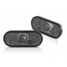 Piscas laterais fundo smoke + l&acirc;mpadas cromadas para VW Polo 6N, Polo 6N2, Polo 9N, Sharan Vento, T5 Bus