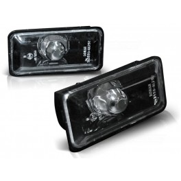 Piscas laterais / far&oacute;is / farolins + l&acirc;mpadas cromadas para VW Golf 3, Vento 92-96, passat 35i, fundo preto
