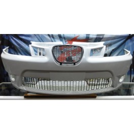 Para-choques frontal Seat ibiza 6L Cupra em fibra com redes superiores e inferior em favo de mel + farois nevoeiro
