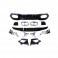 Difusor traseiro em plástico ABS + ponteiras, para Mercedes Classe A hatchback de 2019-2023 Look A45 em preto piano brilhante