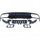 Difusor em preto piano brilhante para Mercedes W205 4 portas 2018-2021 AMG C43 look, em plástico ABS