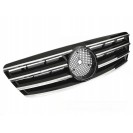 Grelha frontal em cromado e preto piano brilhante para MERCEDES Classe C W203 de 00-07 em pl&aacute;stico Sport LOOK