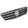 Grelha frontal em cromado e preto piano brilhante para MERCEDES Classe C W203 de 00-07 em plástico Sport LOOK