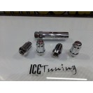 Porcas Lug Nuts de segurança 12 X 1.5, 35mm em cromado para Honda, Mazda, Ford, Toyota, Hyundai, Lexus, Mitsubishi, Etc...