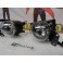 Faróis de nevoeiro em cristal com luz branca 5000k para BMW E90, E91, E60, E61 com para-choques frontal pack M