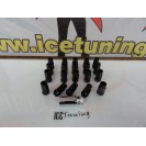 Porcas Lug Nuts Para Honda,Mazda,Etc 45mm 12x1.50 Preto mate Conjunto 20 Unidades