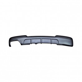 Difusor / Lip / Spoiler BMW F10 / F11 2010 - 2017 M-Performance Dupla Saida em preto mate em pl&aacute;stico ABS